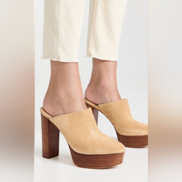 Veronica Beard Maren Suede Platform Mules, size US 9.5 - Picture 11 of 11